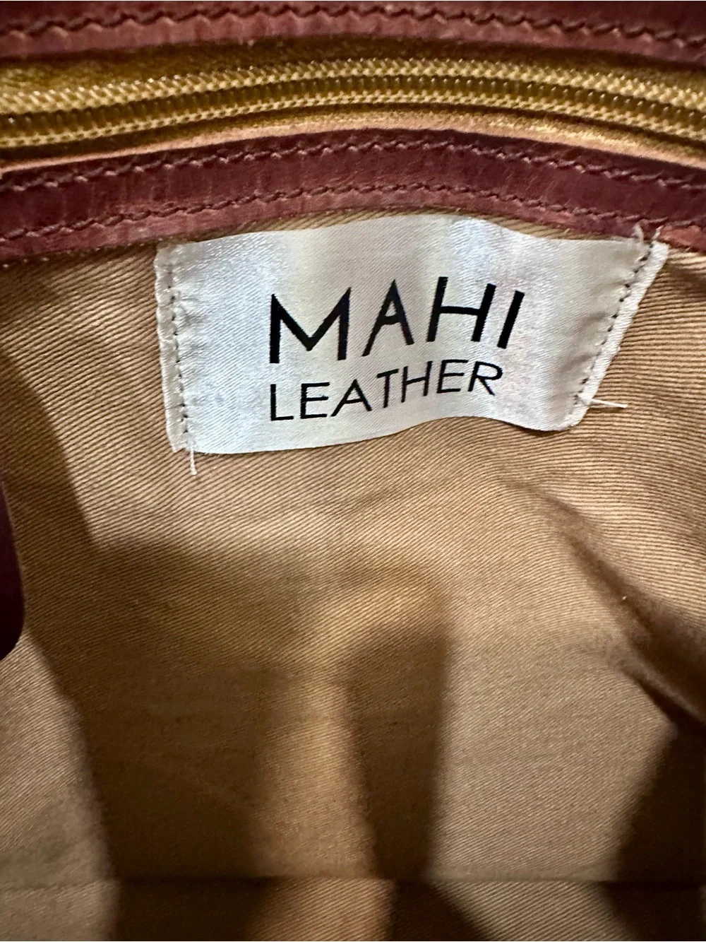 MAHI Leather Large Weekender Duffle Bag Brown Carry-On Travel Distressed